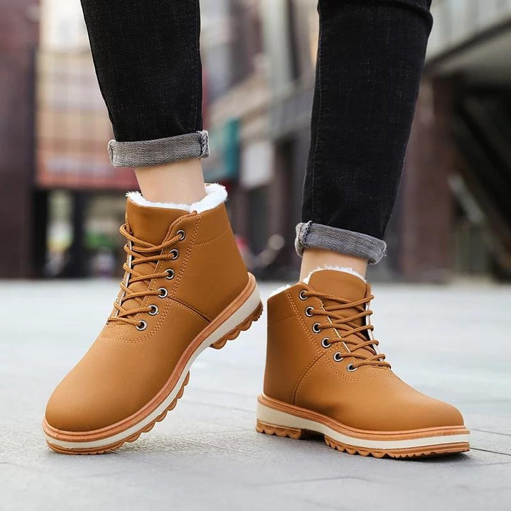 Drune | Stiefeletten Strapazierfähiges Kunstleder Warme Fütterung Rutschfeste Sohle Schnürung