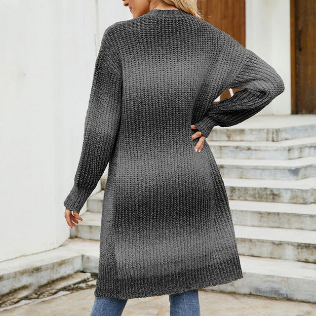 Drune | Gradient Gestricktem Material Lässig