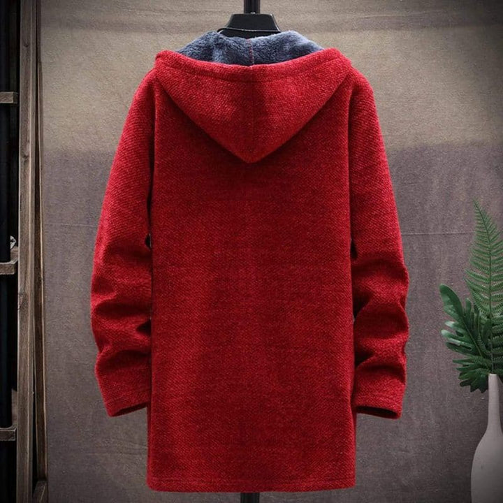Drune | Jacke - Wollmischung - Kordelzugkapuze - Gefüttert und Warm - Reißverschluss & Seitentaschen