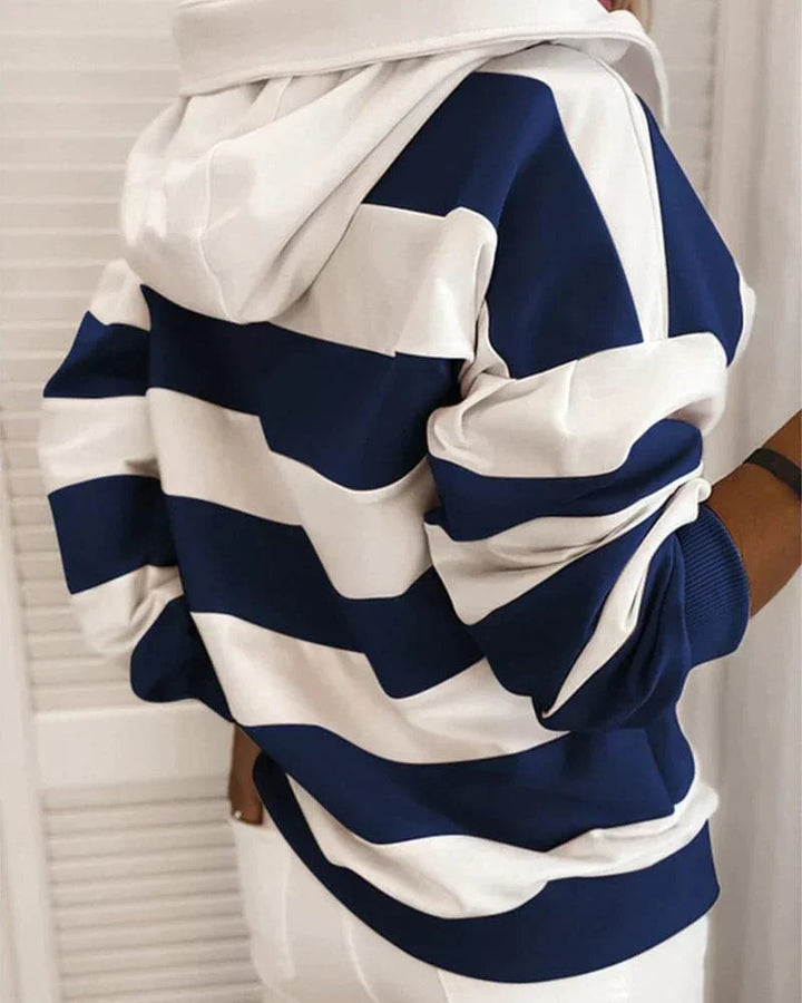 Drune | Hoodie Strickdetails Lockere Passform Weiche Materialien