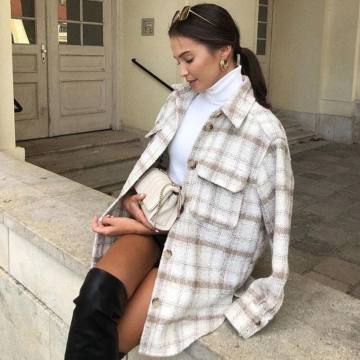 Drune | Shirtjacke - Oversized Fit - Weich und Leicht - Knopfverschluss und Brusttaschen