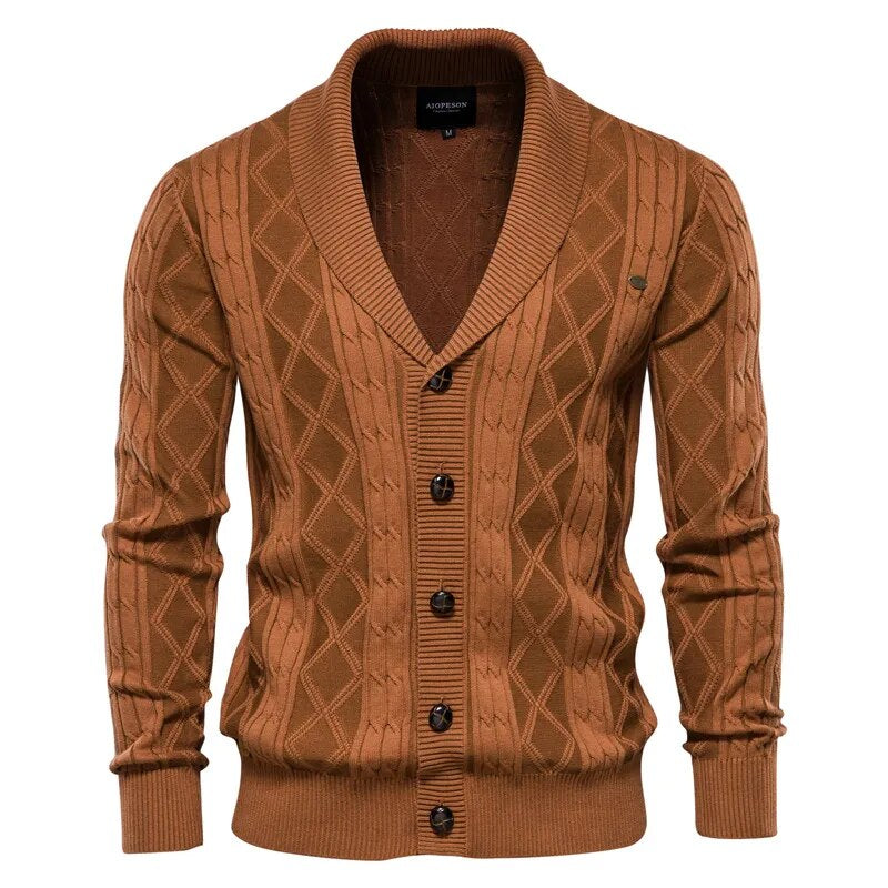 Drune | Warme und lässige College-Strickjacke