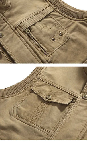 Weste mit mehreren Taschen für Herren im Vintage-Stil – Das perfekte Geschenk für Papa