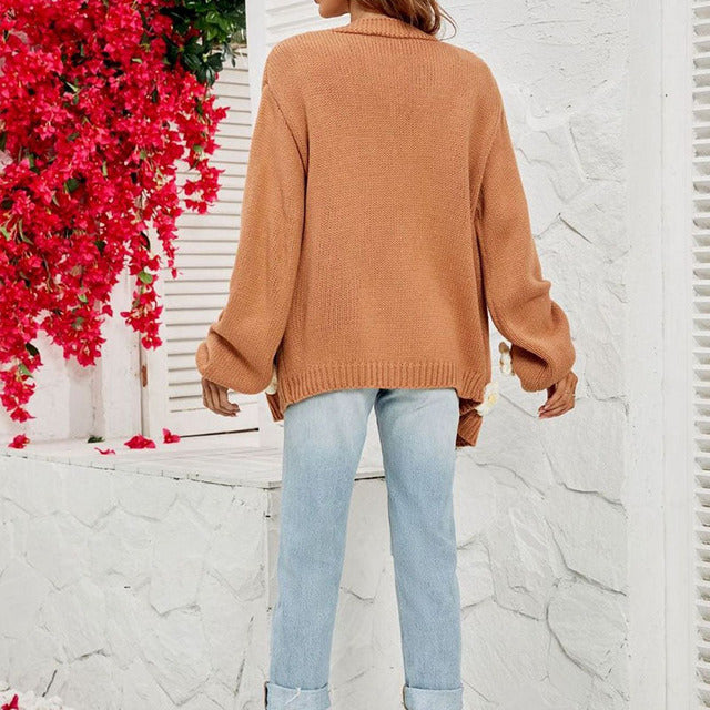 Drune | Strickjacke mit 3d Blumenverzierung