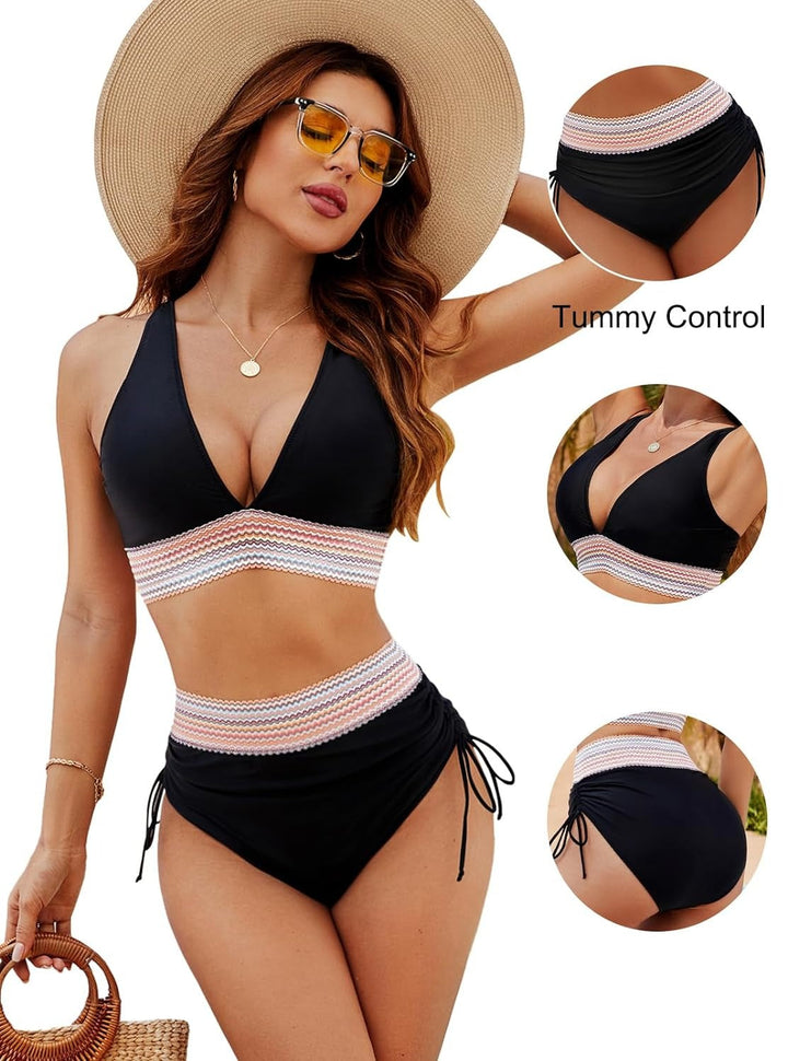Drune | Bikini Mit Hoher Taille Und Bauchkontrolle