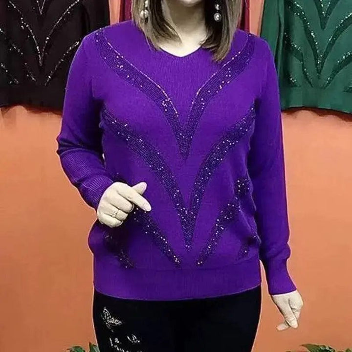 Drune | V-Ausschnitt Pullover Eleganter Zeitloser Stil Ideal für den Winter