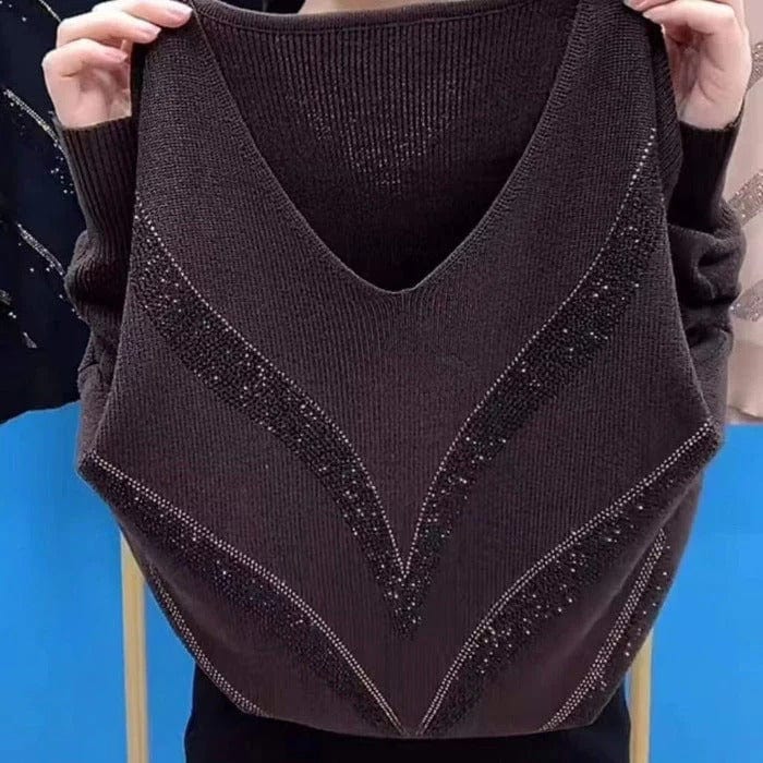 Drune | V-Ausschnitt Pullover Eleganter Zeitloser Stil Ideal für den Winter