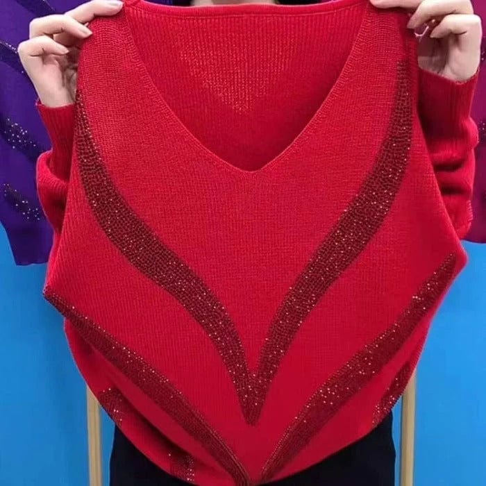 Drune | V-Ausschnitt Pullover Eleganter Zeitloser Stil Ideal für den Winter