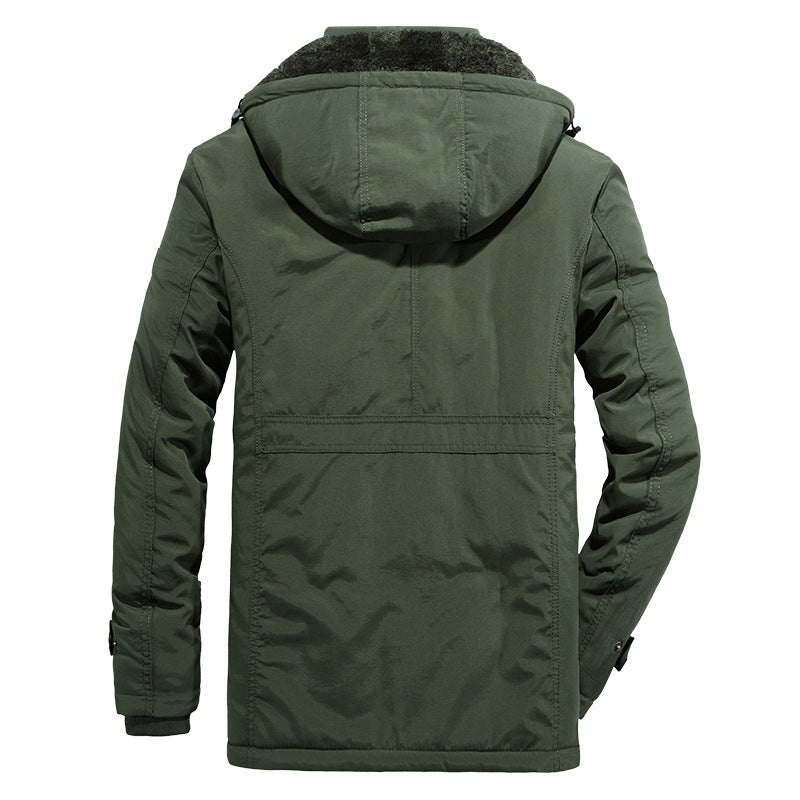 Herren Wetterfeste Parkajacke mit Kapuze Drune