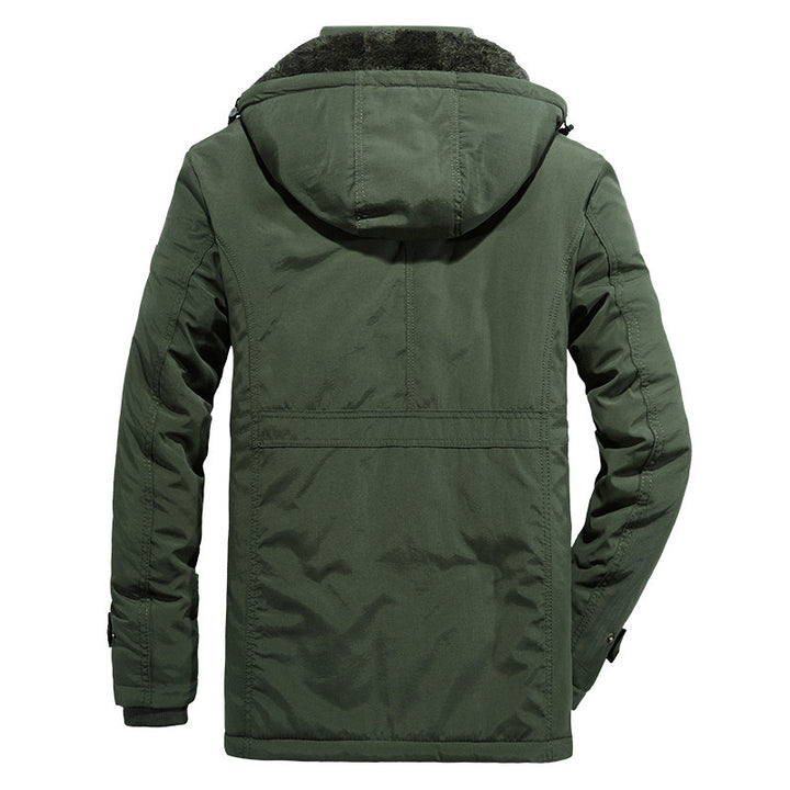 Herren Wetterfeste Parkajacke mit Kapuze Drune