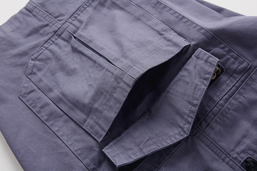Drune | Stylische Outdoor Cargoshorts Mit Reißverschlusstaschen Für Herren