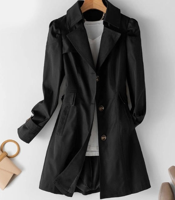 Drune | Schlanker Damen Trenchcoat Im Koreanischen Stil Für Frühling Und Herbst