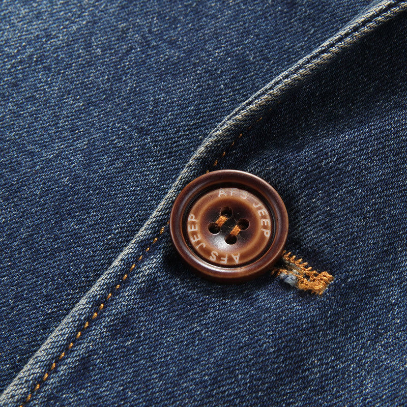 Herren Denim Blazer mit modernen Akzenten Drune