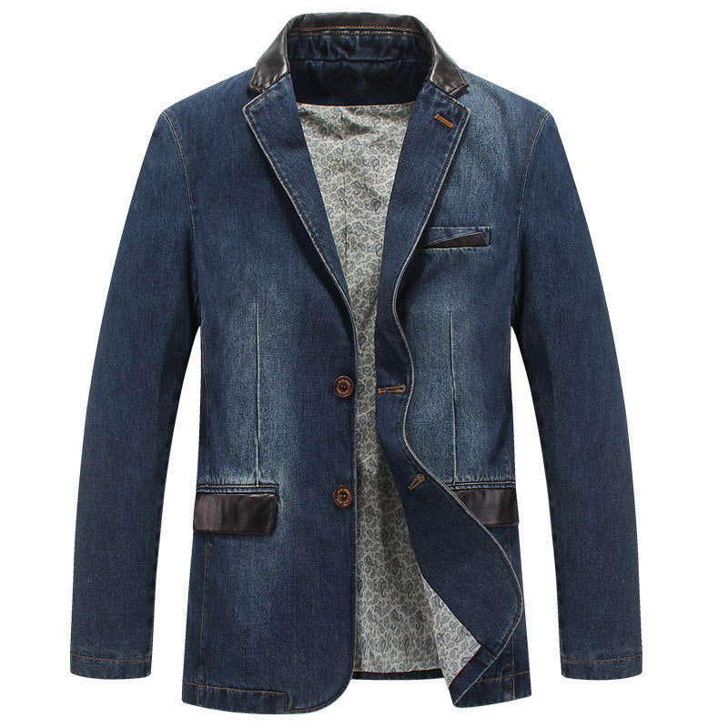 Herren Denim Blazer mit modernen Akzenten Drune