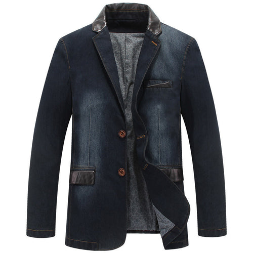Herren Denim Blazer mit modernen Akzenten Drune