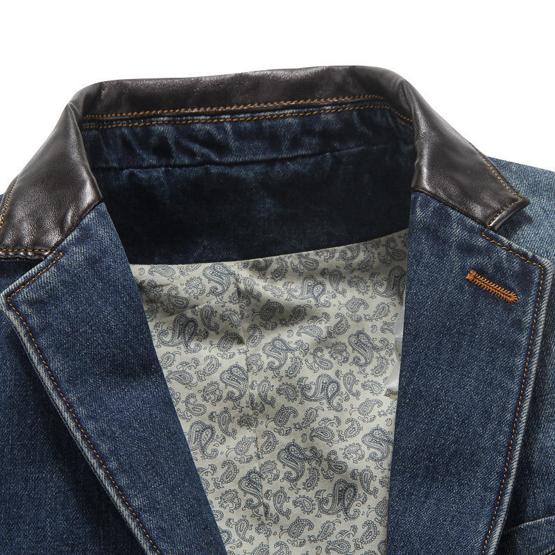 Herren Denim Blazer mit modernen Akzenten Drune