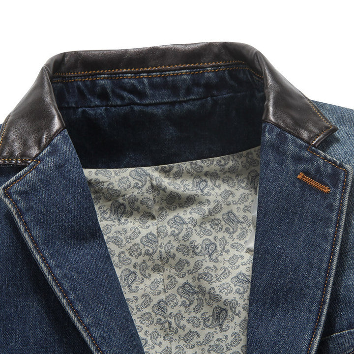 Herren Denim Blazer mit modernen Akzenten Drune