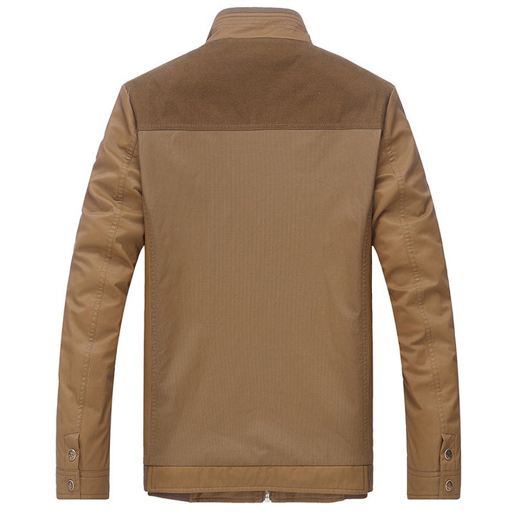 Herren Leichte Übergangsjacke mit Stehkragen und gemustertem Satinfutter Drune
