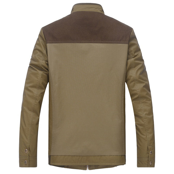 Herren Leichte Übergangsjacke mit Stehkragen und gemustertem Satinfutter Drune
