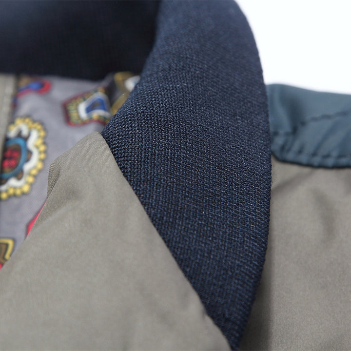 Herren Übergangsjacke mit Stehkragen und gemustertem Innenfutter Drune