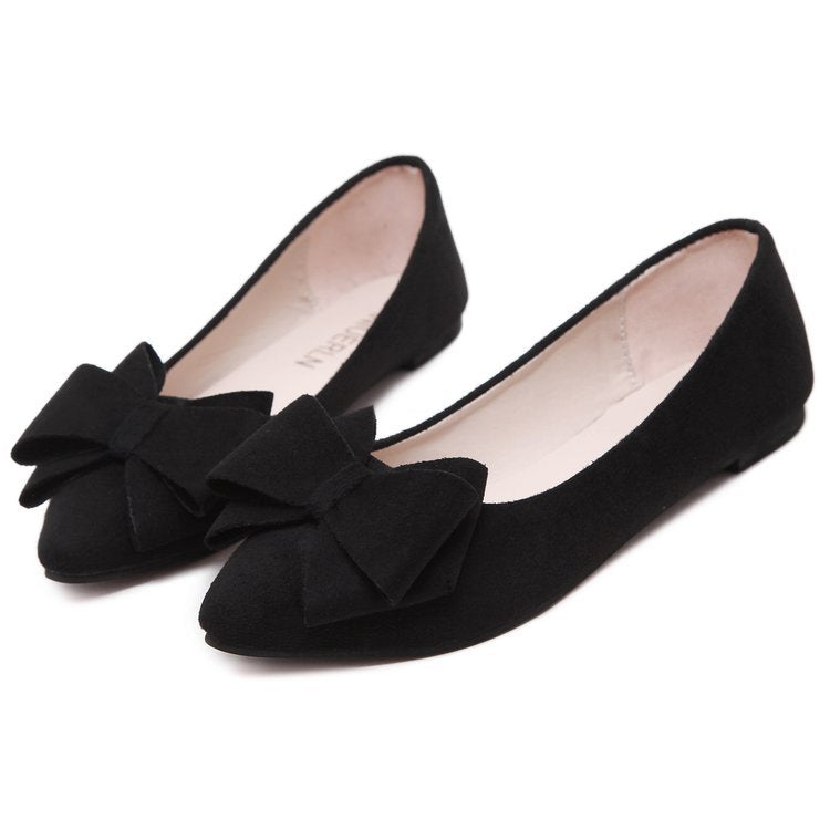 Damen Ballerinas mit elegantem Schleifen-Design und weichem Obermaterial Drune