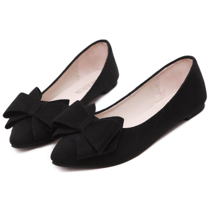 Damen Ballerinas mit elegantem Schleifen-Design und weichem Obermaterial Drune