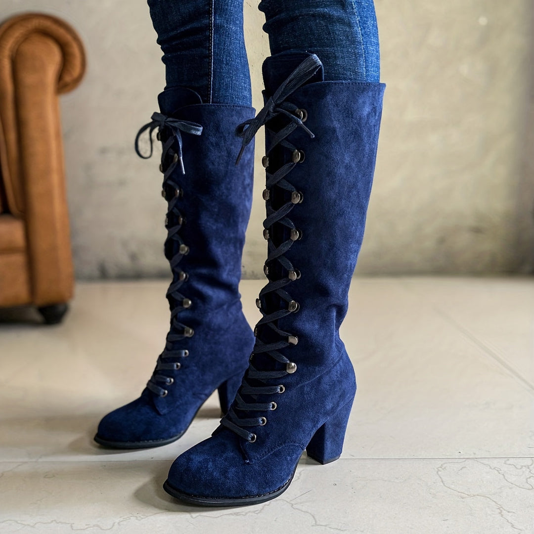 Drune – kniehohe, bequeme lange Winterstiefel für Damen