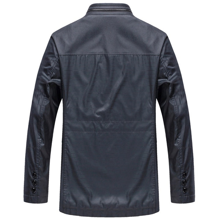 Herren leichte Reise-Utility-Jacke mit gesteppten Ärmeln, verdecktem Reißverschluss und kariertem Innenfutter Drune