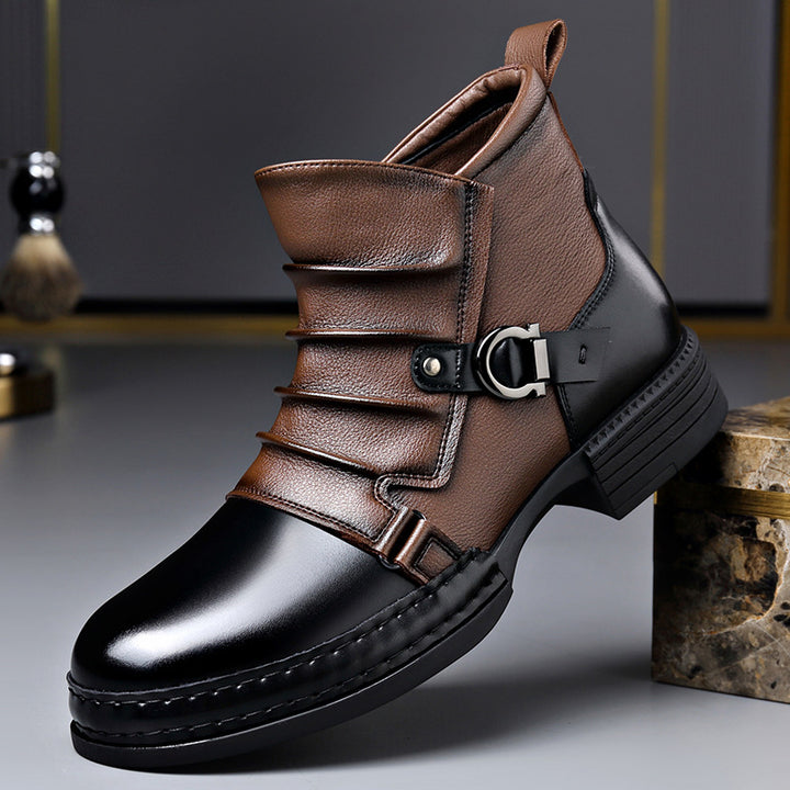 Herren-Stiefeletten im Chelsea-Stil mit seitlichem Reißverschluss