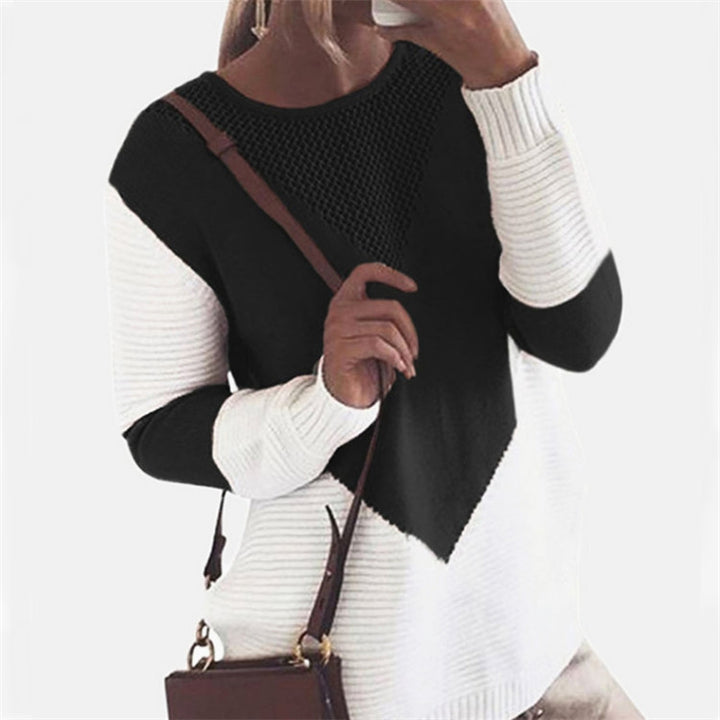 Damen Modischer Strickpullover mit strukturiertem Design und lässigem Schnitt Drune