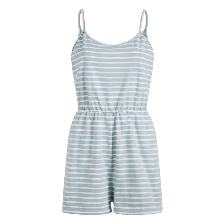 Damen stylischer Jumpsuit mit verstellbaren Trägern und Gummizug in der Taille Drune