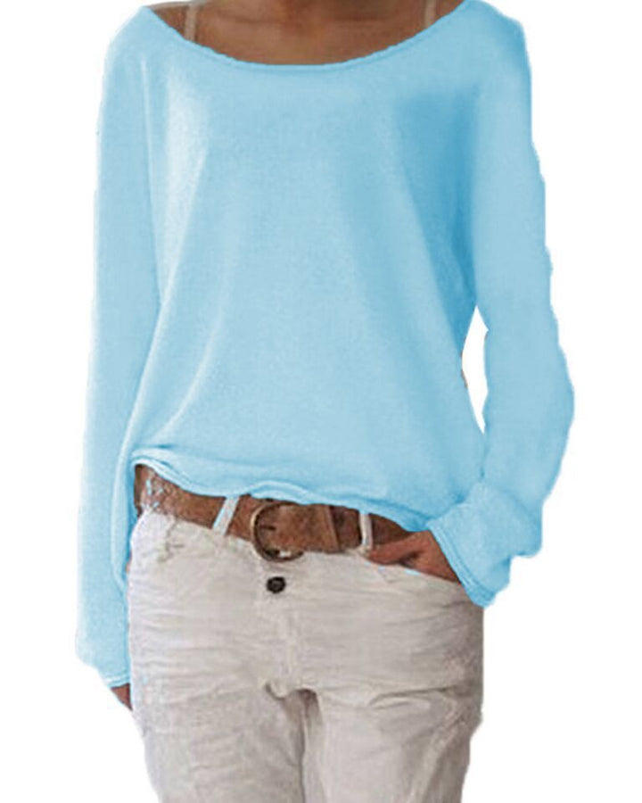 Drune | Eleganter Leichter Pullover Mit Rundhalsausschnitt