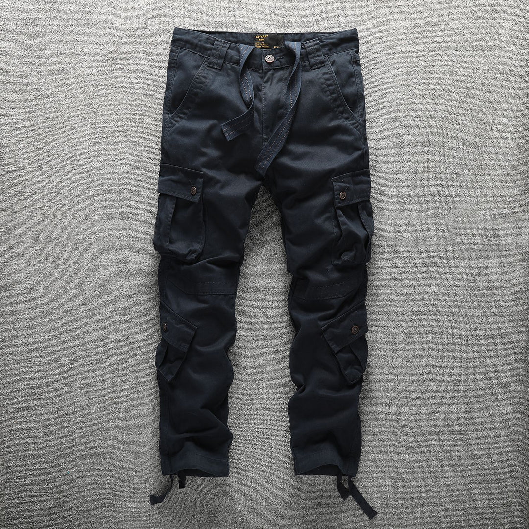 Herren Taktische Cargohose im Digital-Camouflage mit Tunnelzugbund und Mehrfach-Taschen Drune