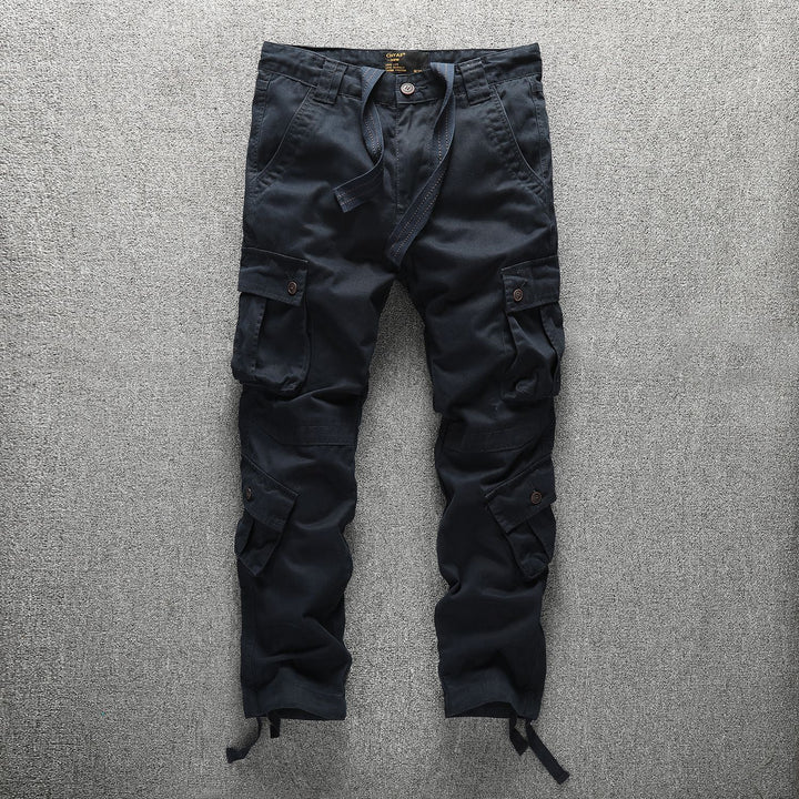 Herren Taktische Cargohose im Digital-Camouflage mit Tunnelzugbund und Mehrfach-Taschen Drune