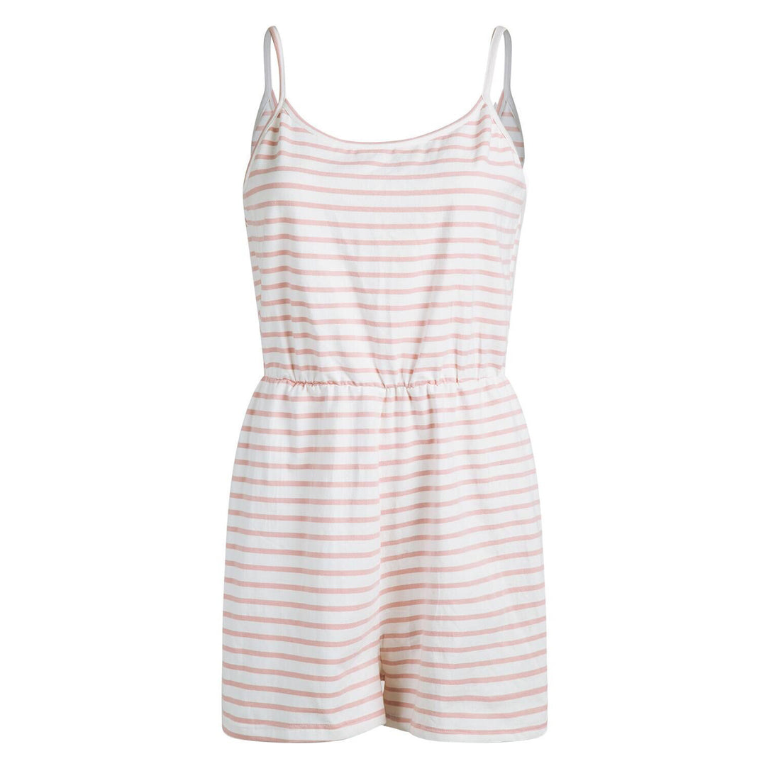 Damen stylischer Jumpsuit mit verstellbaren Trägern und Gummizug in der Taille Drune