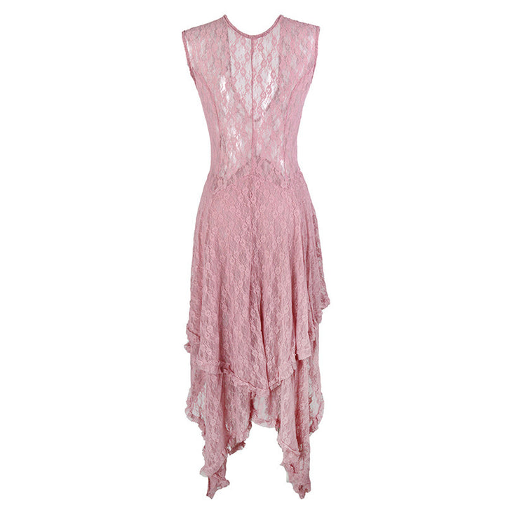 Damen Festliches Kleid mit voluminösem Rock und raffinierten Rüschendetails Drune