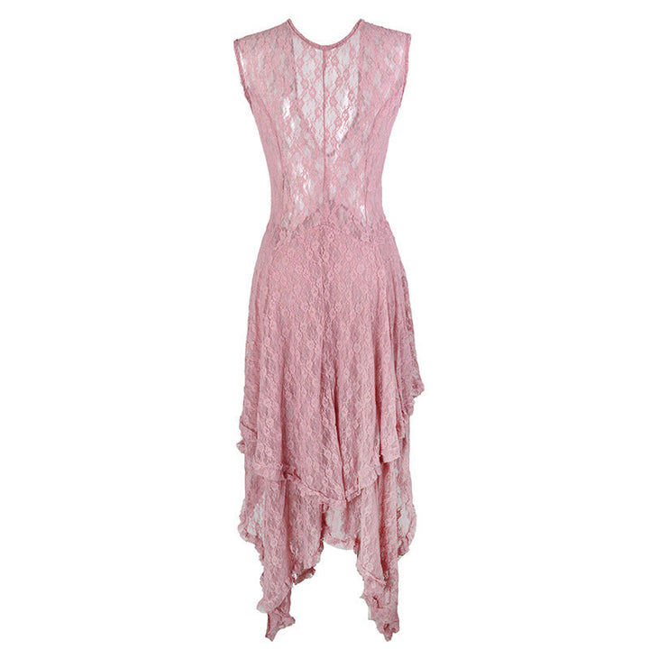 Damen Festliches Kleid mit voluminösem Rock und raffinierten Rüschendetails Drune