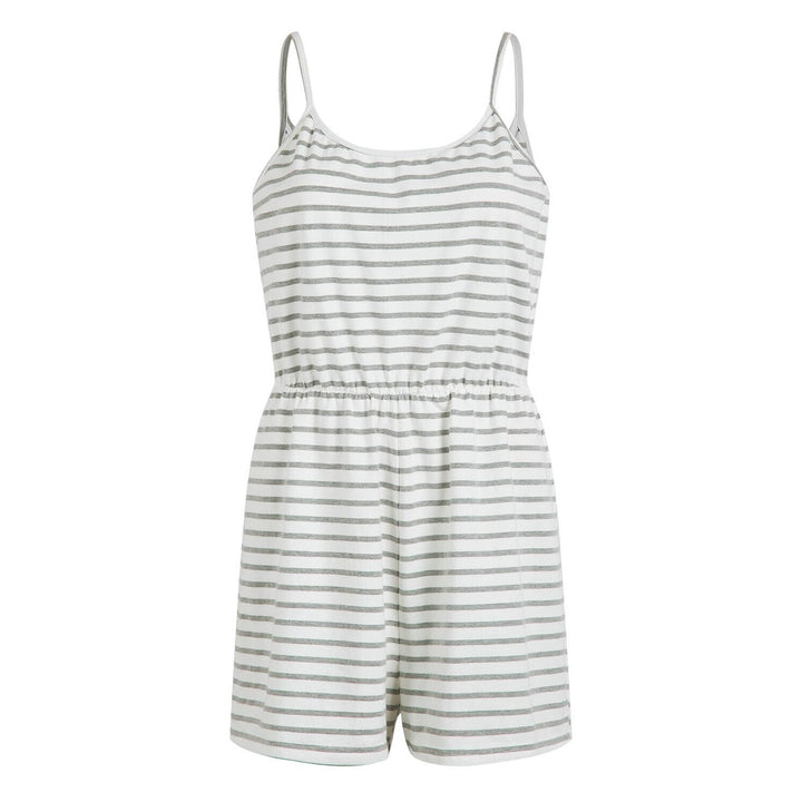 Damen stylischer Jumpsuit mit verstellbaren Trägern und Gummizug in der Taille Drune