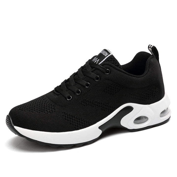Damen nan atmungsaktive Strick-Laufschuhe mit Luftpolster und stoßabsorbierender Sohle Drune