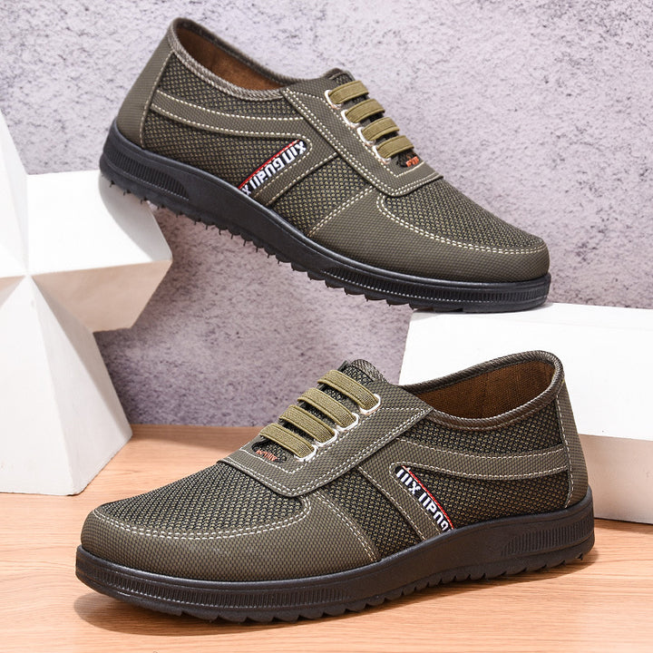 Herren nan atmungsaktiver Freizeit-Sneaker mit Mesh-Textiloberseite, gepolstertem Komfortfußbett und griffiger rutschfester Gummilaufsohle Drune