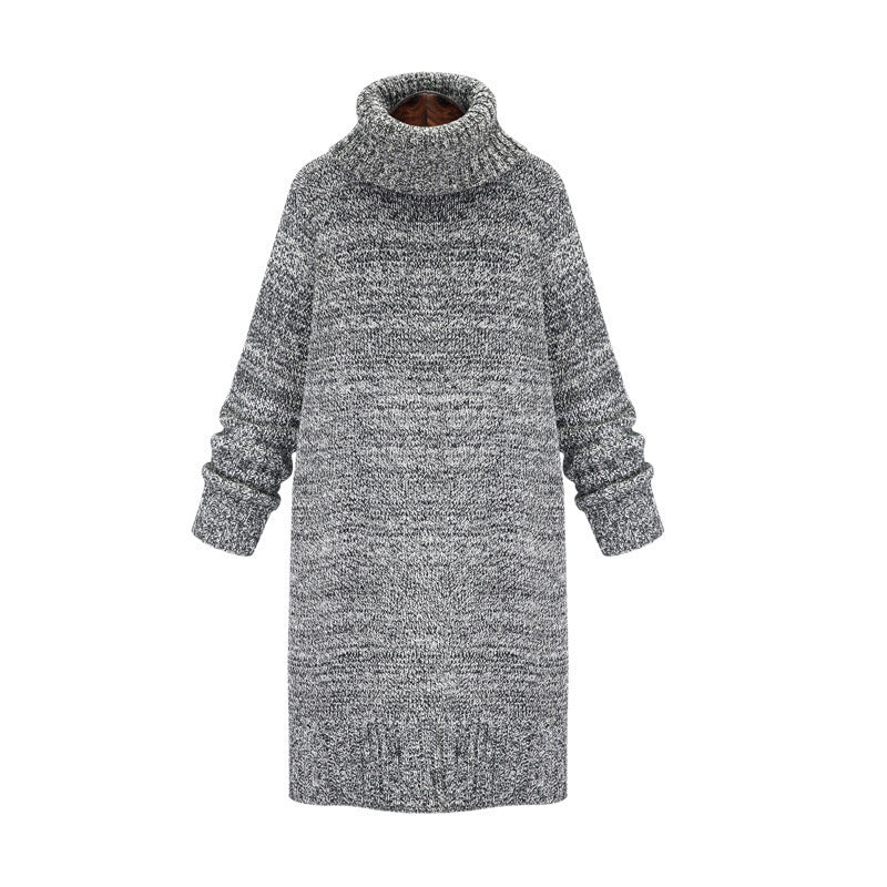 Damen Strickkleid mit hohem Kragen und lässigem Schnitt Drune
