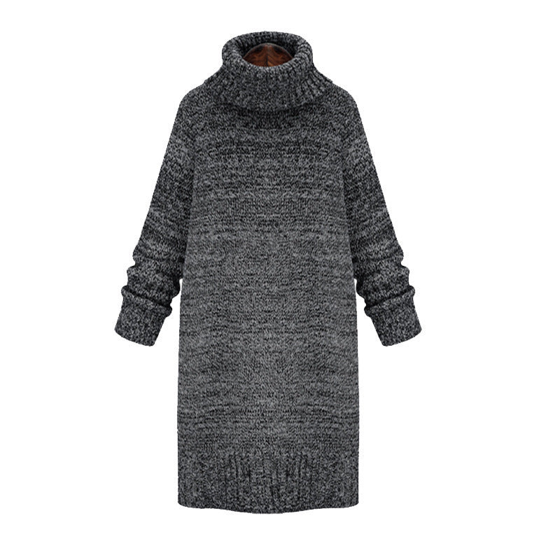 Damen Strickkleid mit hohem Kragen und lässigem Schnitt Drune