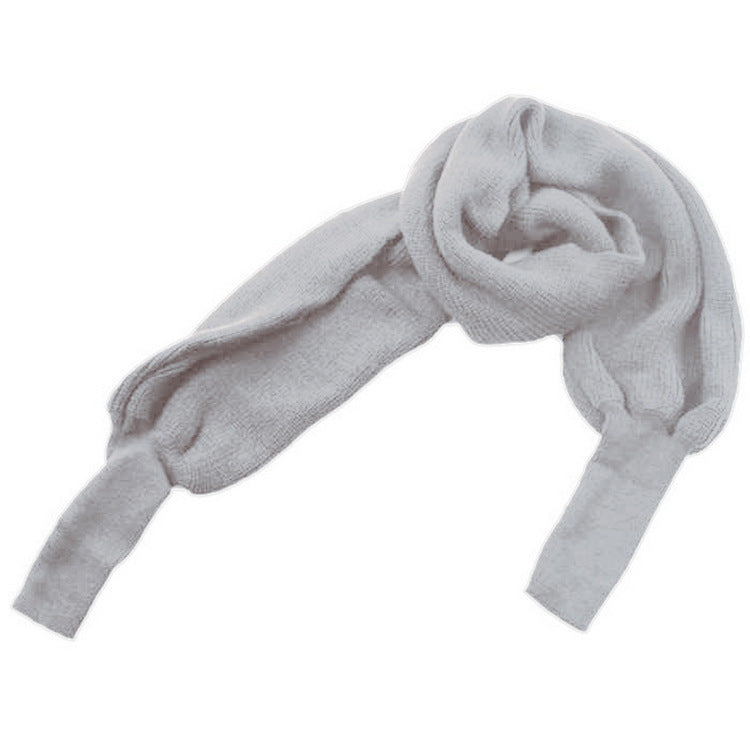 Damen weich gestrickter Schal mit modischem Knoten-Design Drune