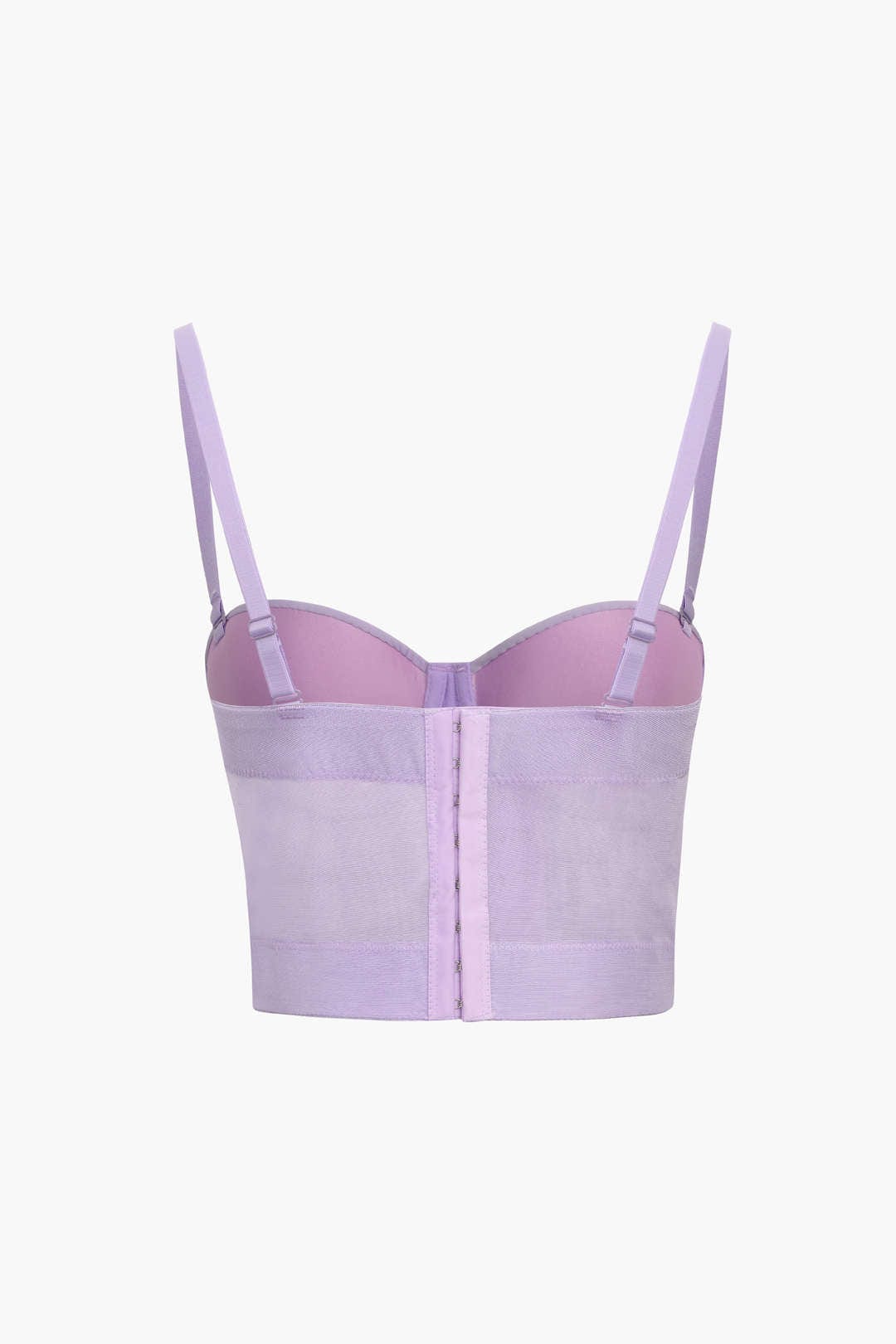 Drune | Figurbetontes Bustier Top Mit Bügel Cups Und Transparenter Mesh Struktur