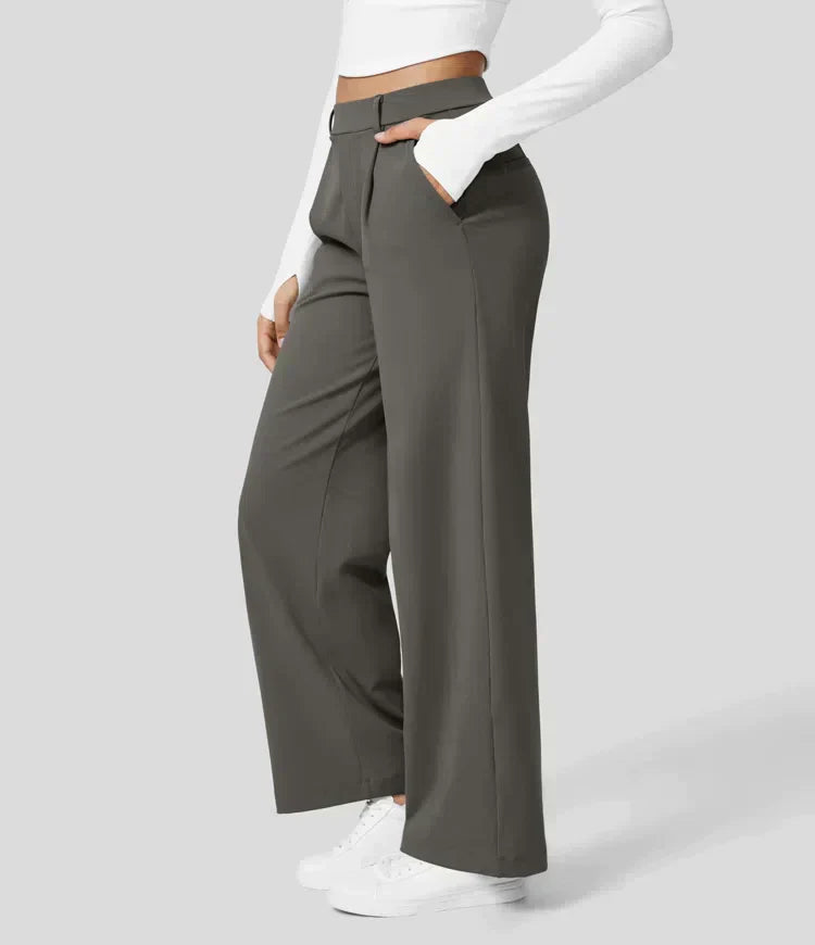 Drune | Damenhose mit weitem Bein - High Waist, Business & Casual geeignet
