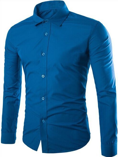 Herren nan tailliertes Business-Hemd mit Kentkragen, leichtem Stretch und schmaler Silhouette Drune