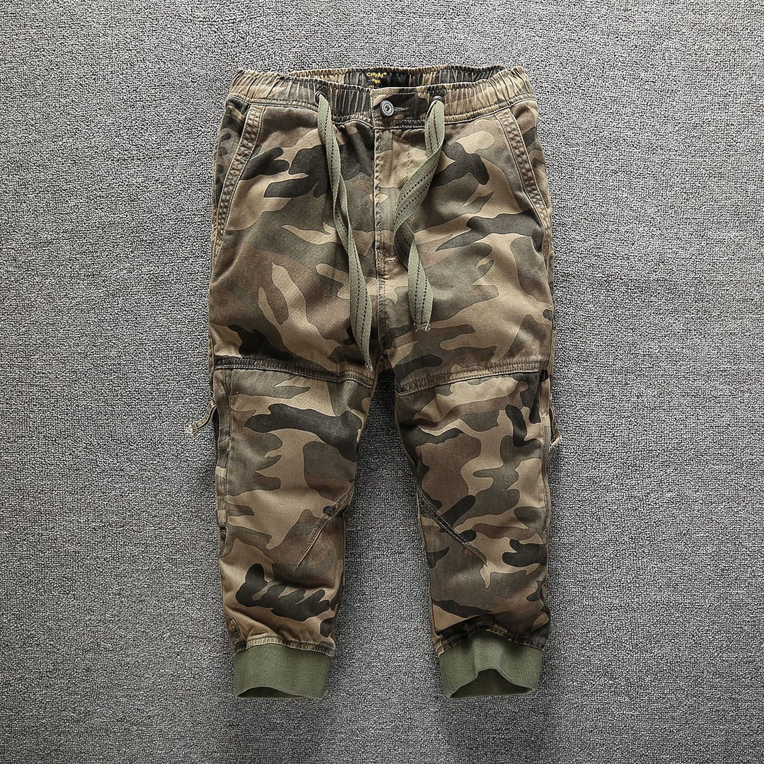 Herren Cargo-Jogginghose mit elastischem Bund, Bündchen und Knieverstärkung Drune