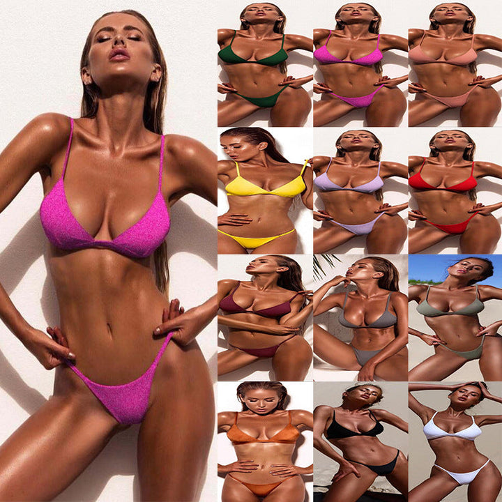 Damen Minimalistischer Triangel-Bikini Drune