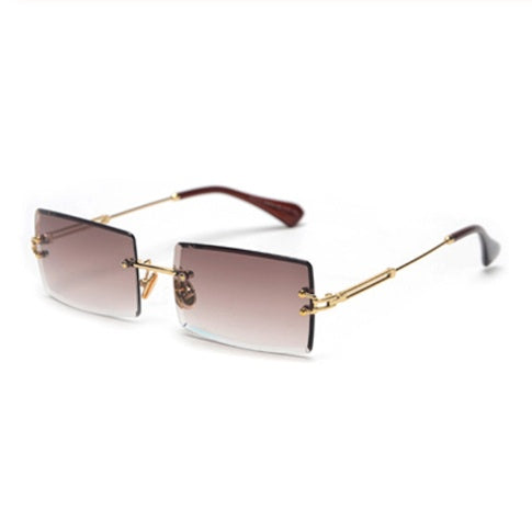 Drune | Modische Rechteckige Sonnenbrille Im Retro Stil