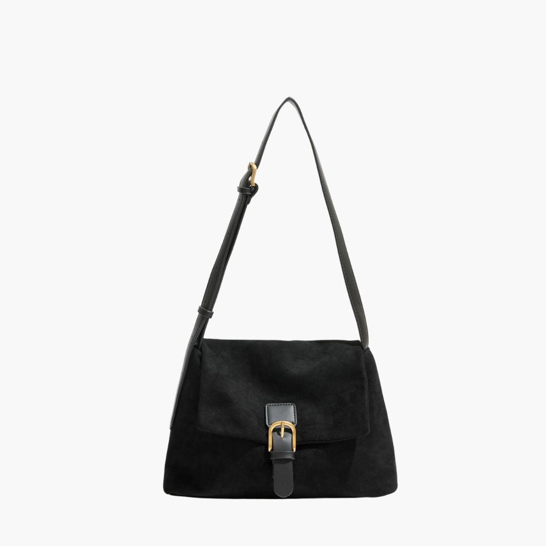 Drune | Wildleder Schultertasche für Damen - Stilvolle und Luxus Handtasche